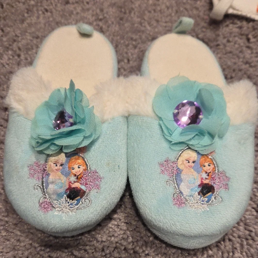 Disney Frozen Blue Kids Slippers